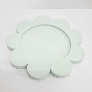 Bandeja Flor Verde Claro - MDF - Cód. 0122