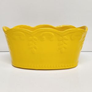 Floreira P – Amarelo Escuro – Cerâmica - Cód. 0152