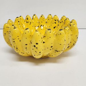 Bol Formato Banana - Amarela - Cerâmica - Cód 0159