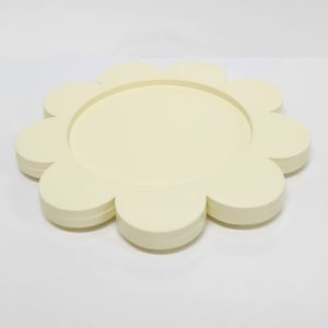 Bandeja - Formato Flor - Amarelo - MDF - Cód 0172